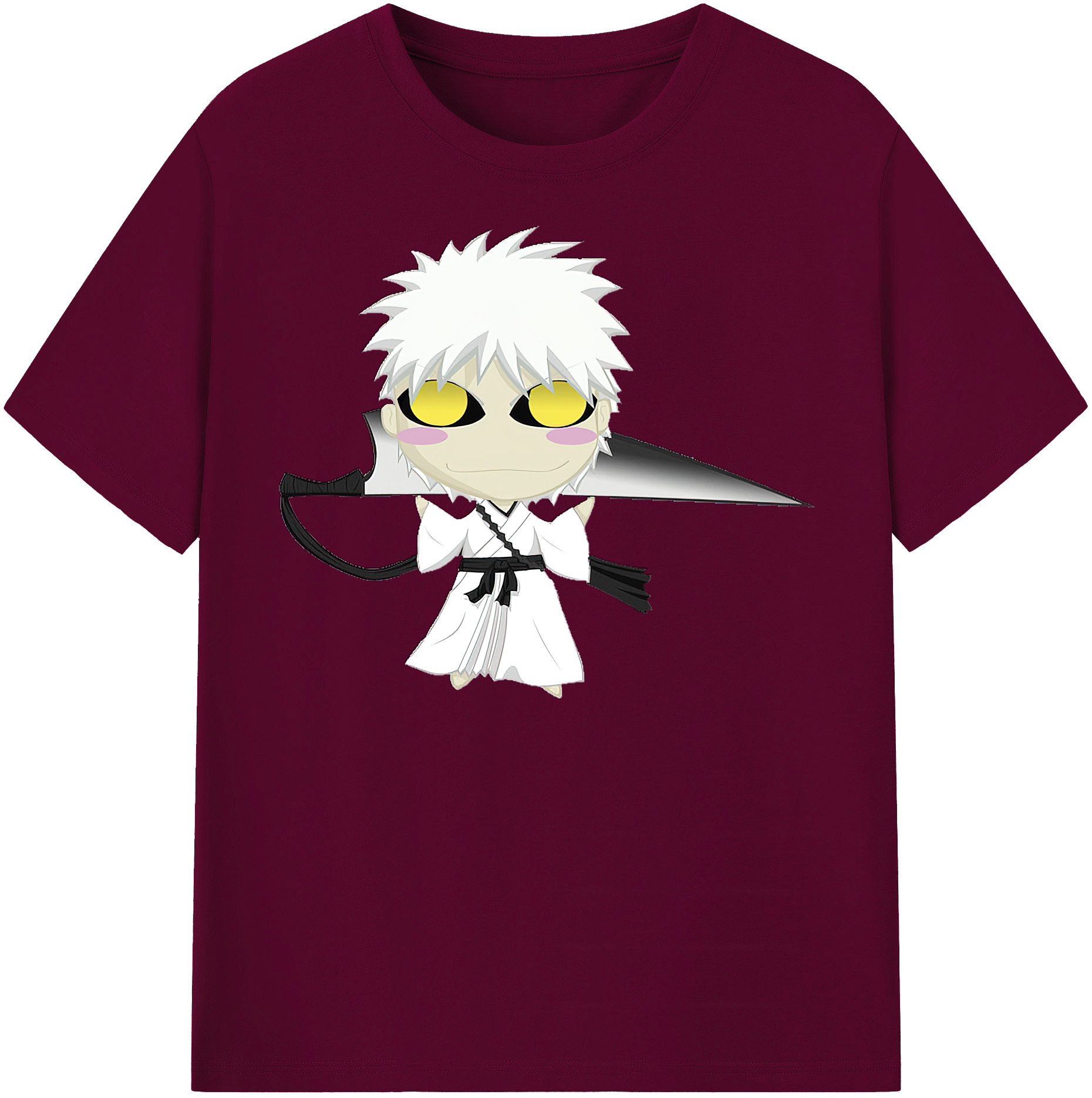 （画像用） ブリーチ 黒崎一護（くろさき いちご）BLEACH Kurosaki Ichigo レディースカジュアルプリントTシャツ（綿100％）